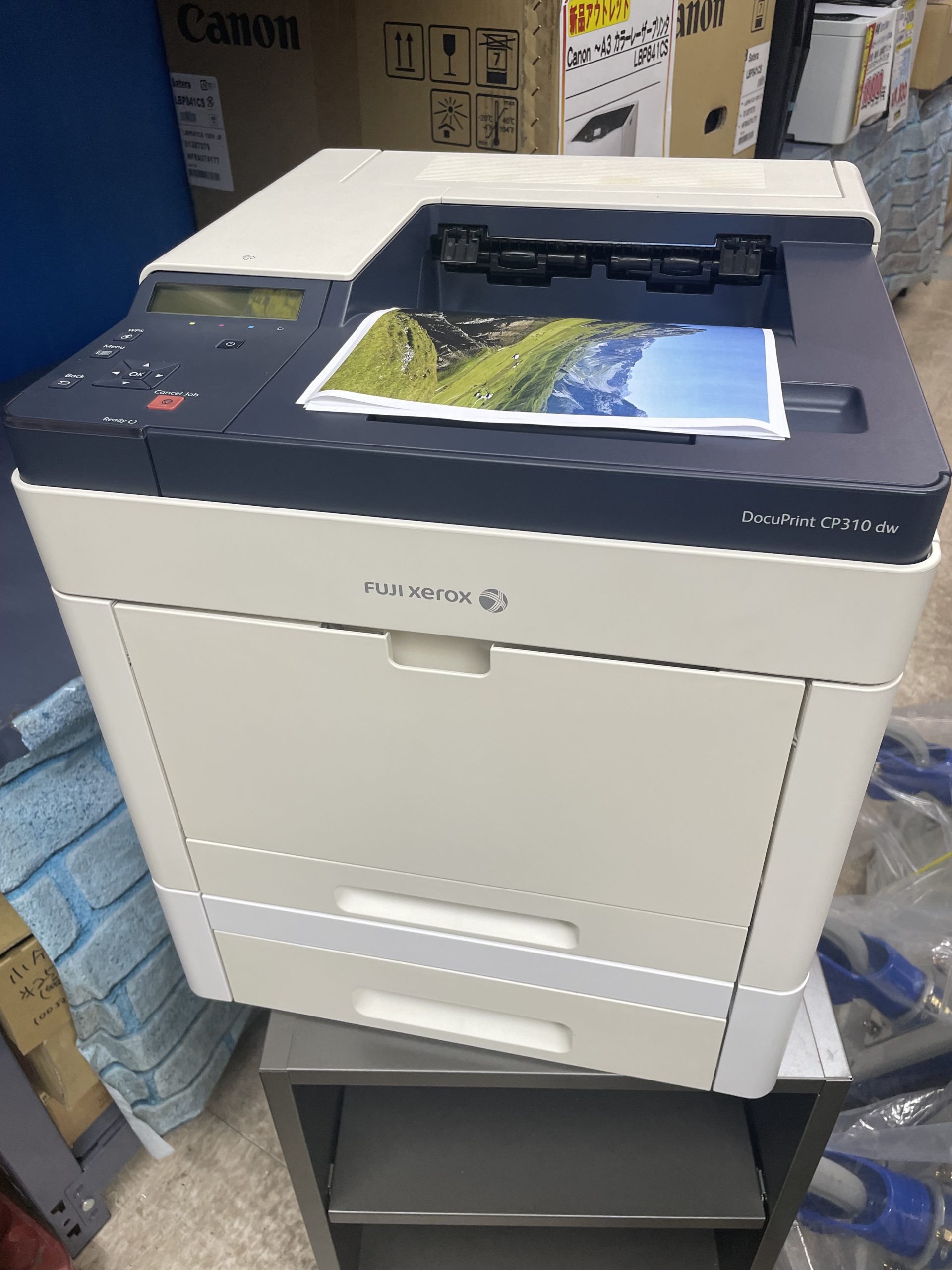 ゼロックス A4カラーレーザープリンタ CP310dw 増設カセット付き 